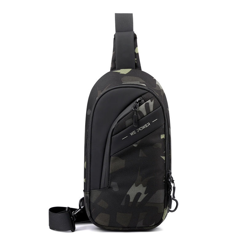 WEPOWER muška torba za prsa - najlon, vodootporna, crossbody, podstava od poliestera, svakodnevna uporaba