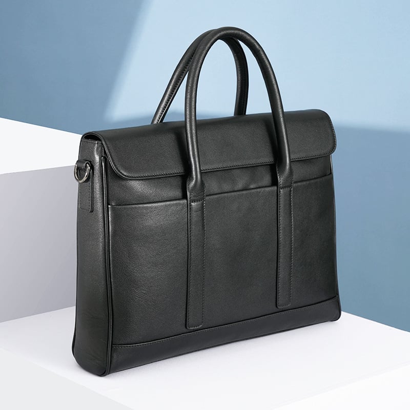 Muška kožna poslovna torba za prijenosno računalo, koža prvog sloja, otporna na habanje, proširiva, pogodna za poslovna putovanja