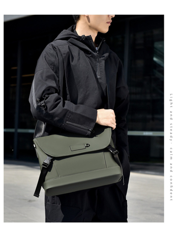 Muška crossbody torba u ulicnom stilu, s velikim unutarnjim odjeljkom, vodootporan Oxford materijal, prozračna podstava od poliestera