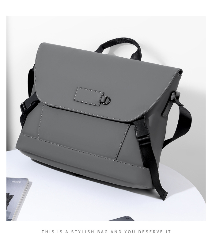 Muška crossbody torba u ulicnom stilu, s velikim unutarnjim odjeljkom, vodootporan Oxford materijal, prozračna podstava od poliestera