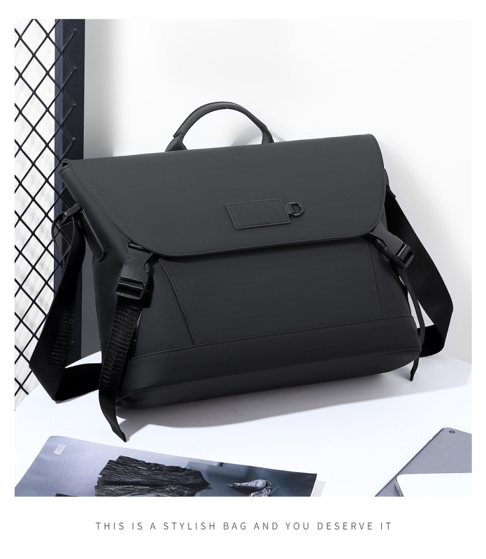 Muška crossbody torba u ulicnom stilu, s velikim unutarnjim odjeljkom, vodootporan Oxford materijal, prozračna podstava od poliestera
