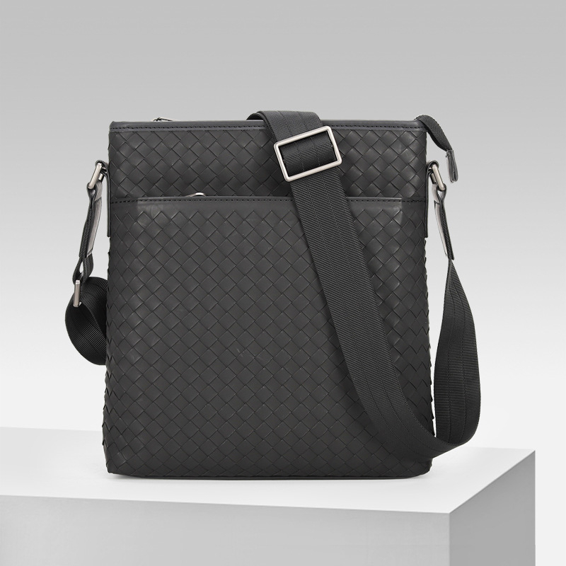 Muška torba za rame, ručno pletena, vertikalni crossbody dizajn, materijal Super fiber, podstava od poliester, marka RuiBLI