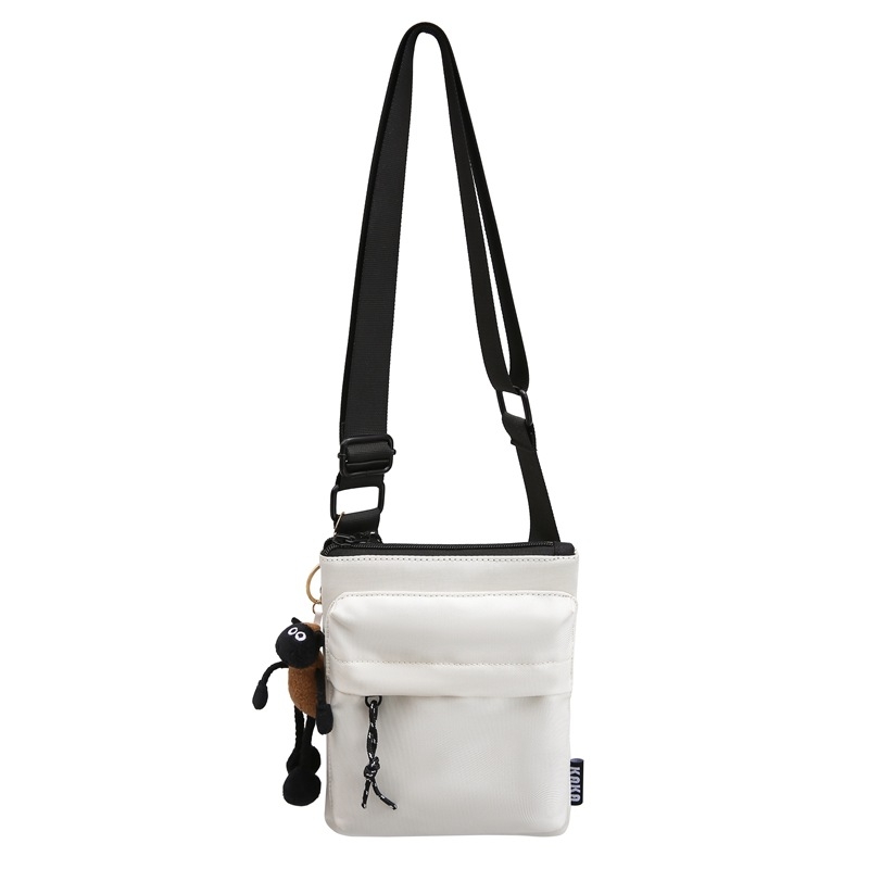 Muška torba preko ramena, mali kvadratni oblik, torba za mobitel, gradski sportski casual stil, minimalistički umjetnički dojam, Oxford tkanina