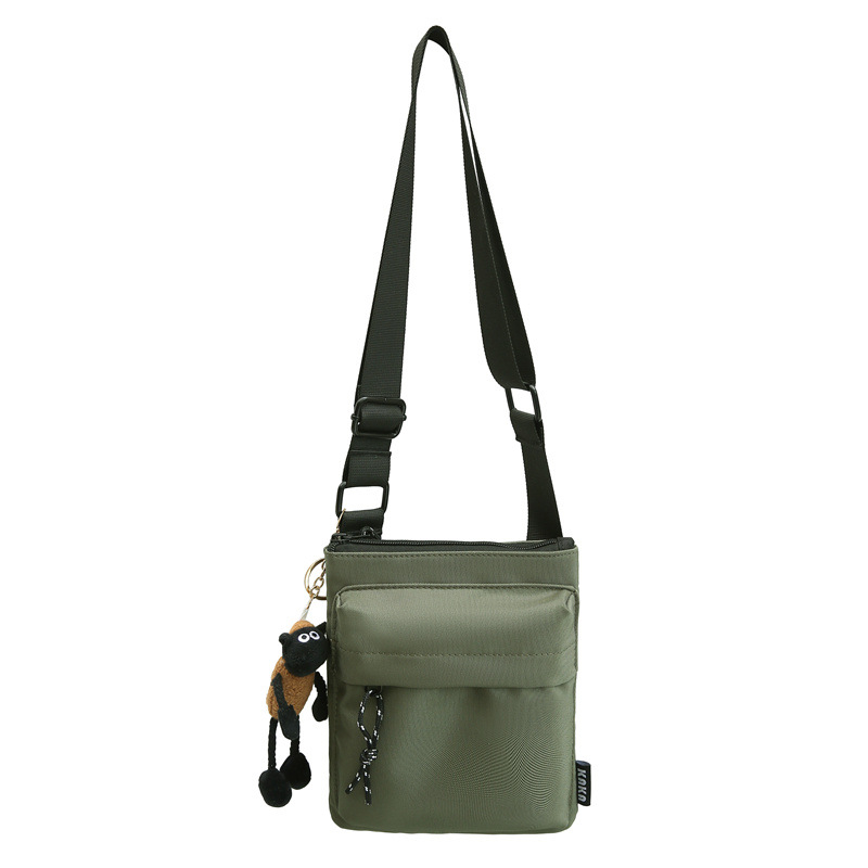 Muška torba preko ramena, mali kvadratni oblik, torba za mobitel, gradski sportski casual stil, minimalistički umjetnički dojam, Oxford tkanina