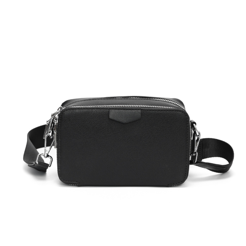 Muška crossbody torba - street-trend stil - PU materijal - Fairy Wood brend - jednobojni uzorak - podstava: poliester