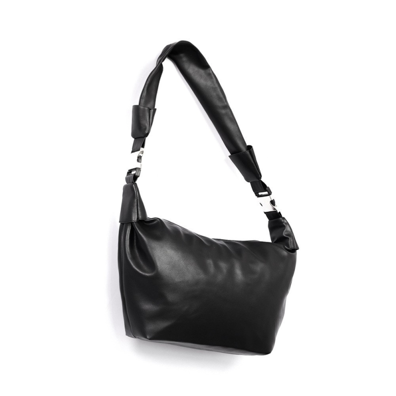 Geantă crossbody pentru bărbați — stil stradal, material PU, ultra ușoară, căptușeală din nylon
