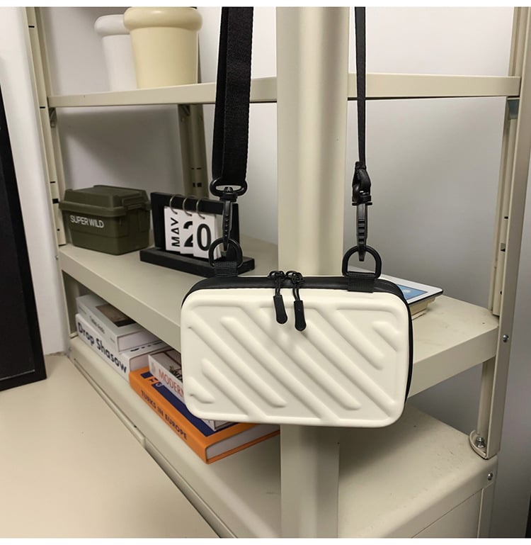 Muška PU crossbody torba – Korejskog stila, kvadratnog oblika, jednobojna, podstava od poliestera, smanjenje opterećenja