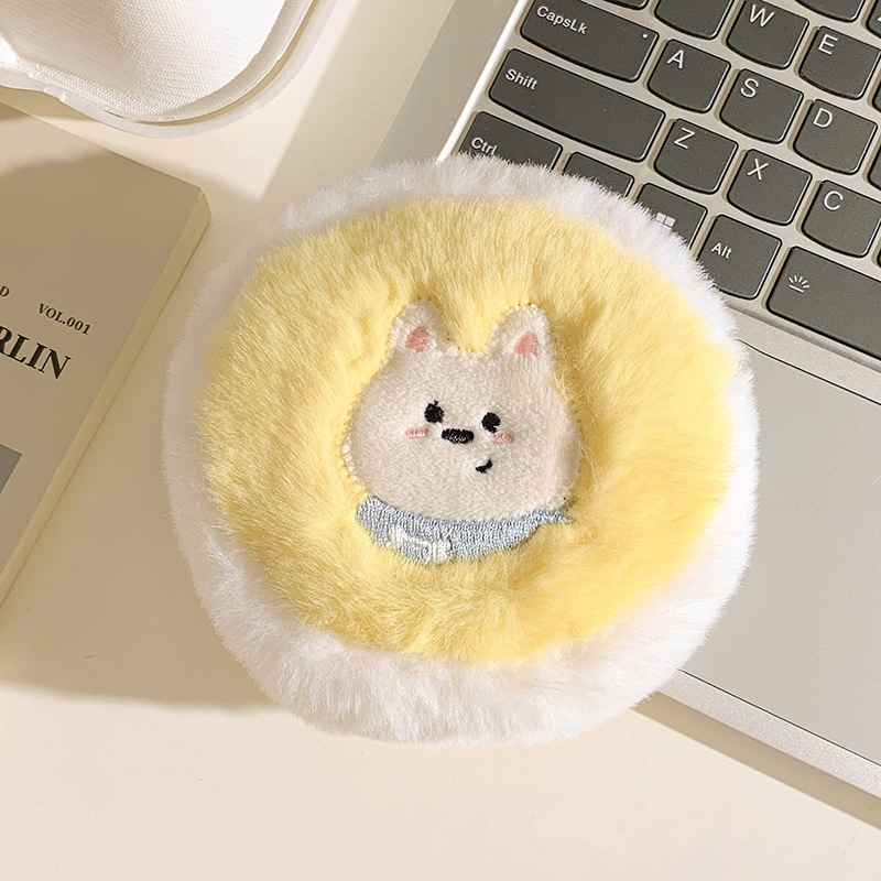 Plišani novčanik za kovance s motivom Highland dog – crtani uzorak, dječji stil, unisex, lagan, s plišnom podlogom, za novčiće i sitne predmete