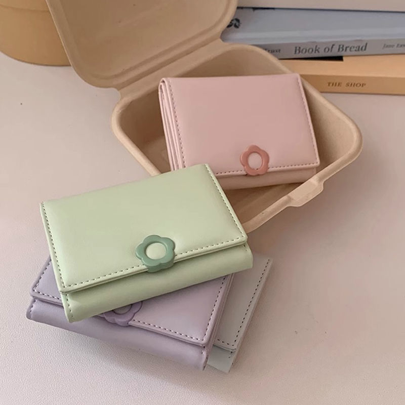 Portofel dama slim, trifold din poliester cu căptușeală PU, brand Unique, stil matur