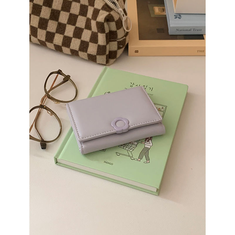 Portofel dama slim, trifold din poliester cu căptușeală PU, brand Unique, stil matur