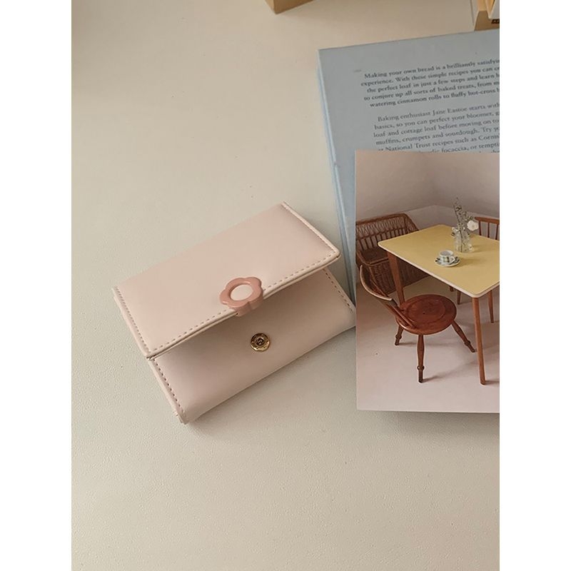 Portofel dama slim, trifold din poliester cu căptușeală PU, brand Unique, stil matur