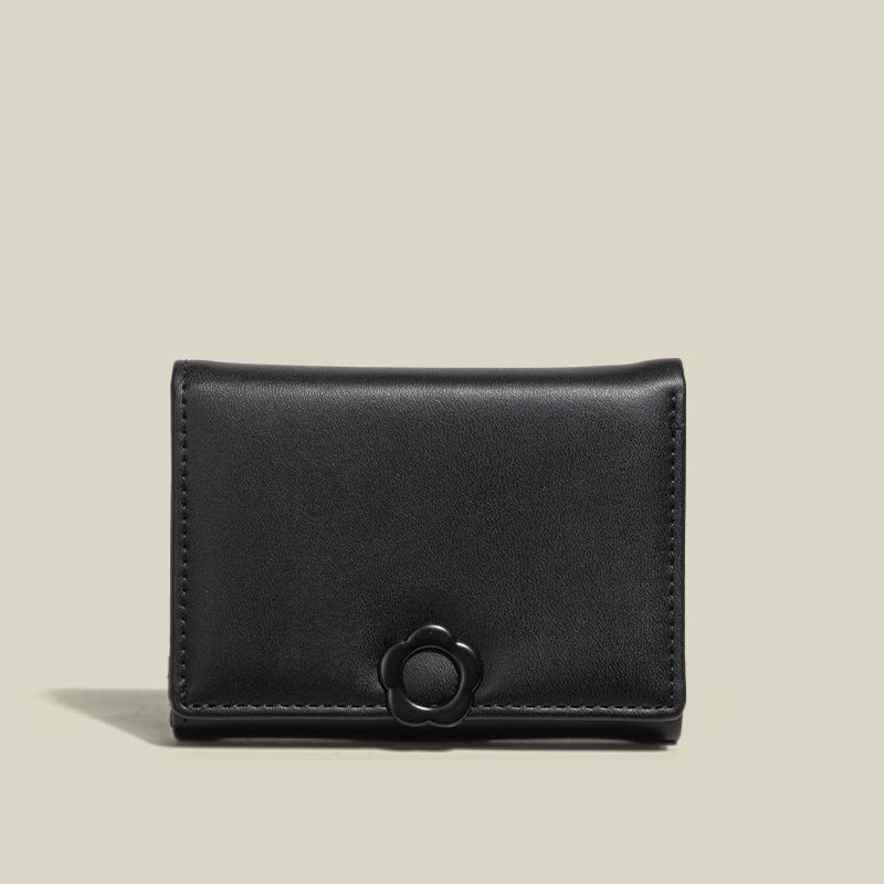 Portofel dama slim, trifold din poliester cu căptușeală PU, brand Unique, stil matur