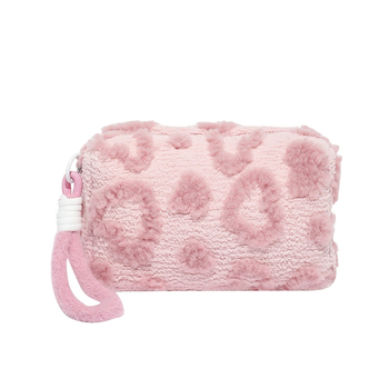 Genți clutch pentru femei — cilindrică din pluș, cu fermoar și buzunăr pentru telefon, căptușeală din poliester (Qy6152)