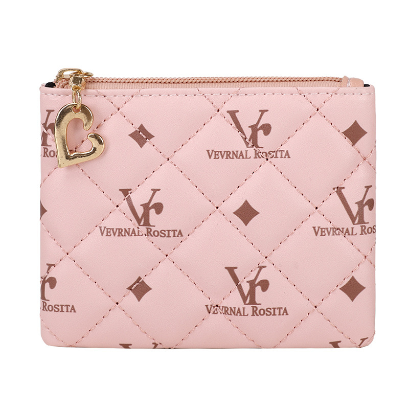 Novčanik za kovanice Ultra-light PU, 1 presavijanje, podstava od poliestera, svjež i sladak stil, unisex za svakodnevnu upotrebu