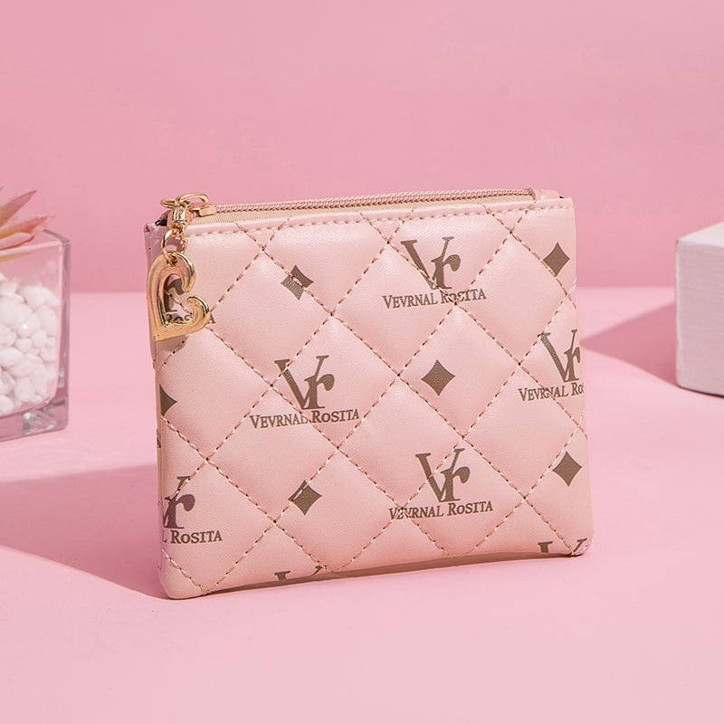 Novčanik za kovanice Ultra-light PU, 1 presavijanje, podstava od poliestera, svjež i sladak stil, unisex za svakodnevnu upotrebu