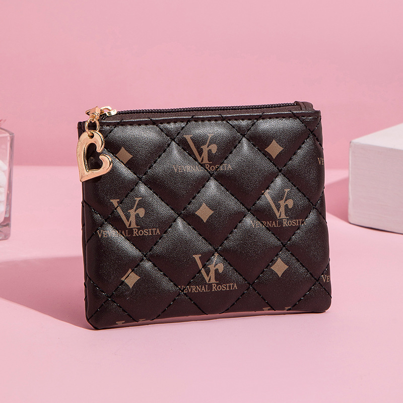 Novčanik za kovanice Ultra-light PU, 1 presavijanje, podstava od poliestera, svjež i sladak stil, unisex za svakodnevnu upotrebu