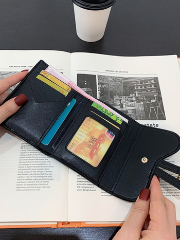 Uniszex vászon pénztárca PU belsővel – légáteresztő, hosszú összecsukható dizájn, 2024 tavasz