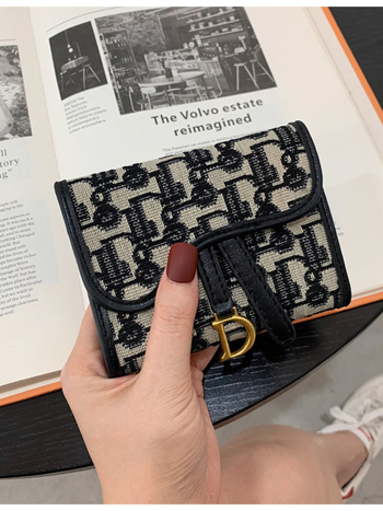 Uniszex vászon pénztárca PU belsővel – légáteresztő, hosszú összecsukható dizájn, 2024 tavasz