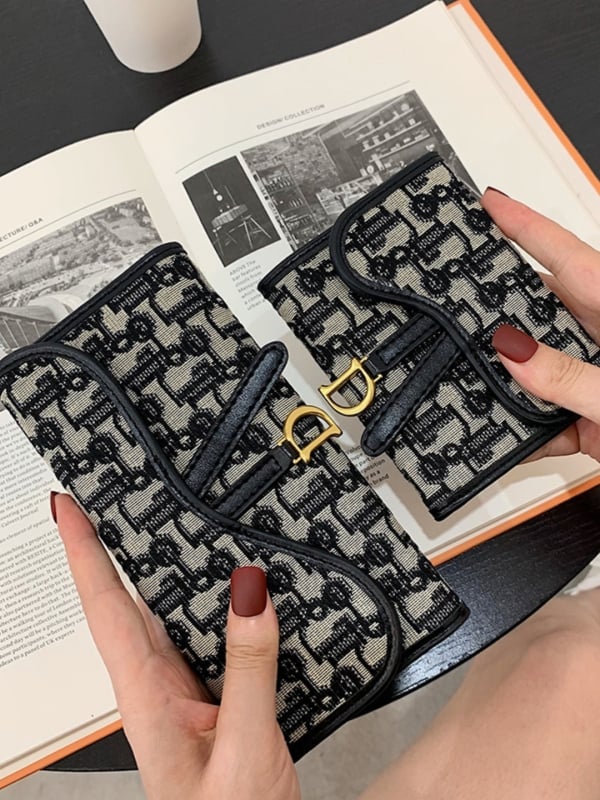 Uniszex vászon pénztárca PU belsővel – légáteresztő, hosszú összecsukható dizájn, 2024 tavasz