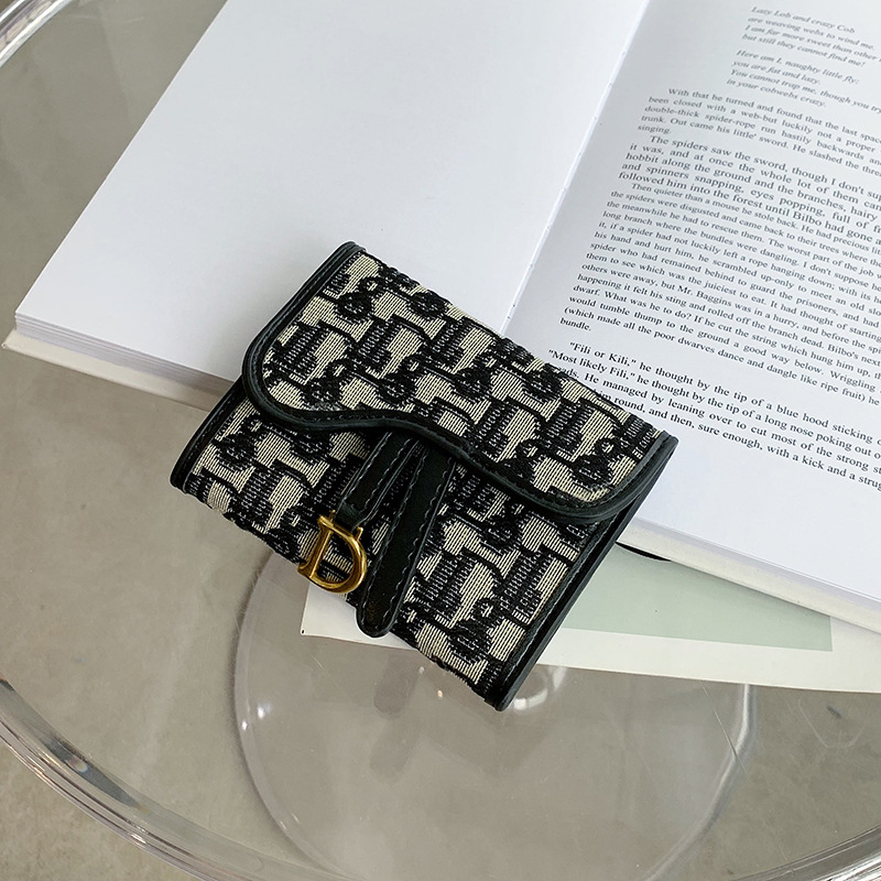 Uniszex vászon pénztárca PU belsővel – légáteresztő, hosszú összecsukható dizájn, 2024 tavasz