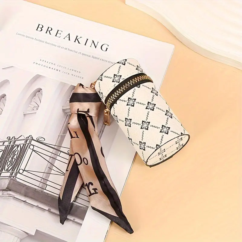 Huizhuo Portofel pentru monede, PU, imprimeu floral, primăvara 2024, pentru uz zilnic, spațiu de depozitare