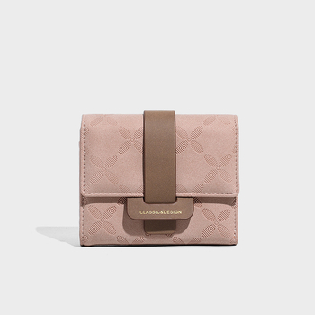 Portofel pliabil pentru femei cu mai multe compartimente pentru carduri, ultra ușor, piele sintetică din microfibră, stil street fashion, model floral, căptușeală PU, toamna 2025