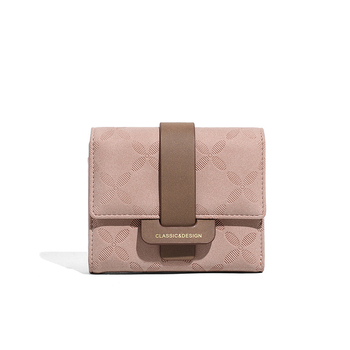 Portofel pliabil pentru femei cu mai multe compartimente pentru carduri, ultra ușor, piele sintetică din microfibră, stil street fashion, model floral, căptușeală PU, toamna 2025