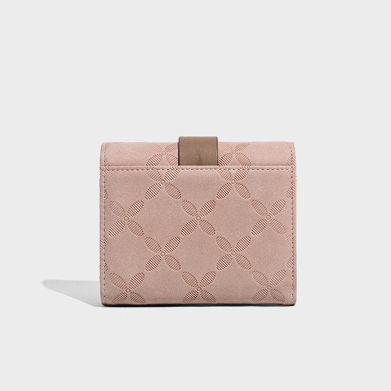 Portofel pliabil pentru femei cu mai multe compartimente pentru carduri, ultra ușor, piele sintetică din microfibră, stil street fashion, model floral, căptușeală PU, toamna 2025