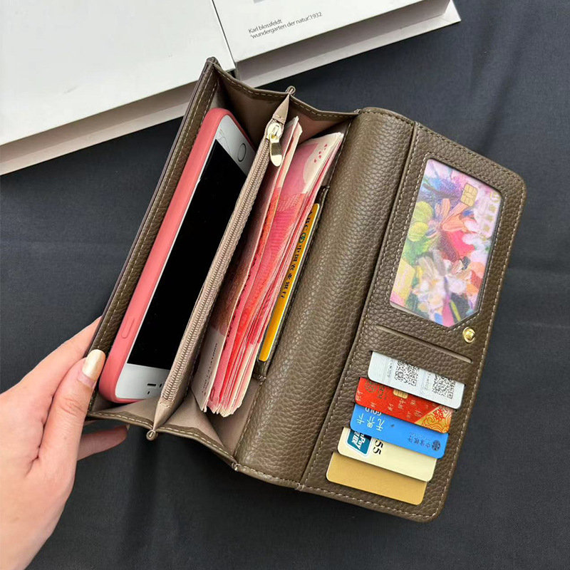 Ženska novčanik s V-oblikovanim srčanim motivom i višestrukim pretincima za kartice (PVC, uzorak Presbyopia, Oxford podstava, gradski minimalistički stil)