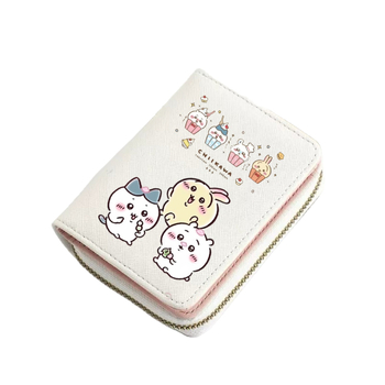 Chiikawa-εμπνευσμένο γυναικείο πορτοφόλι – PU δέρμα, σχέδιο anime καρικατούρας, Deshi Lei Leather Goods, πολύ ελαφρύ, επεκτειόμενο