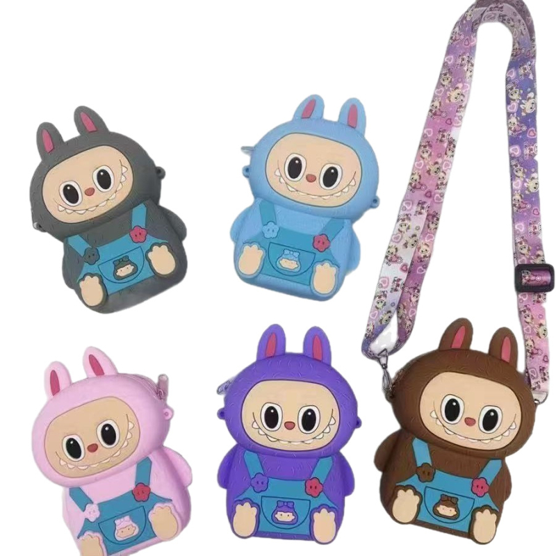 Silikonski novčanik za kovance s anime crtanim motivom, dječji stil, unisex, proljeće 2025 (Silikon; Anime i crtani; Dječji stil; Unisex; Proljeće 2025)