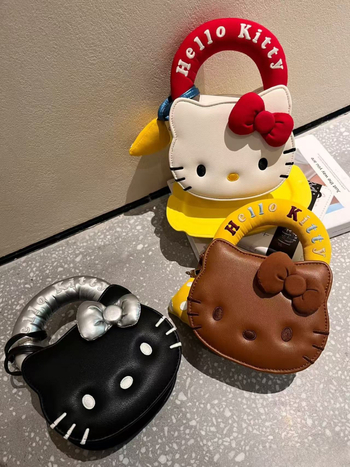 Geantă de umăr pentru femei crossbody, stil copilăresc de desen animat, PU, mică geantă pătrată, căptușeală poliester