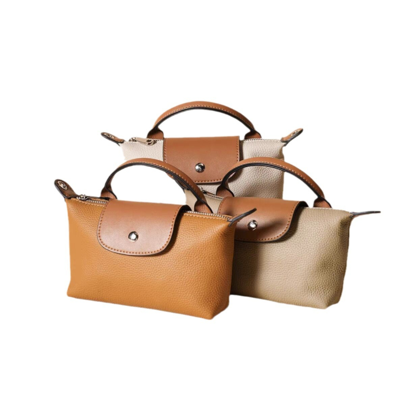 Ženska kožna torbica za telefon s naramenicom preko tijela, kvadratnog oblika, prava koža, gornji sloj teleće kože, višenamjenski novčanik