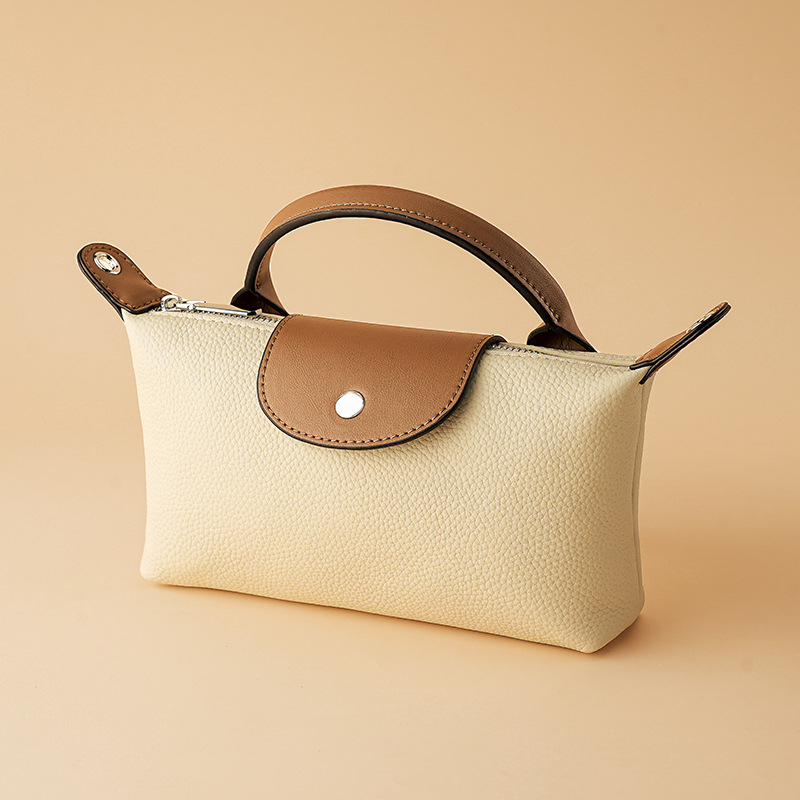 Ženska kožna torbica za telefon s naramenicom preko tijela, kvadratnog oblika, prava koža, gornji sloj teleće kože, višenamjenski novčanik