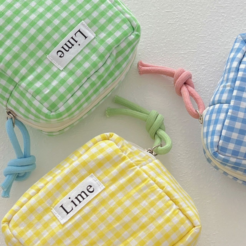 Portofel pentru monede din pânză, unisex, model în dungi, căptușeală poliester-cotton