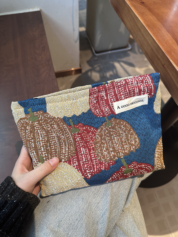 Geantă de cosmetică și igienă, stil asexual, poliester, căptușeală din pânză, formă pătrată orizontală, fermoar