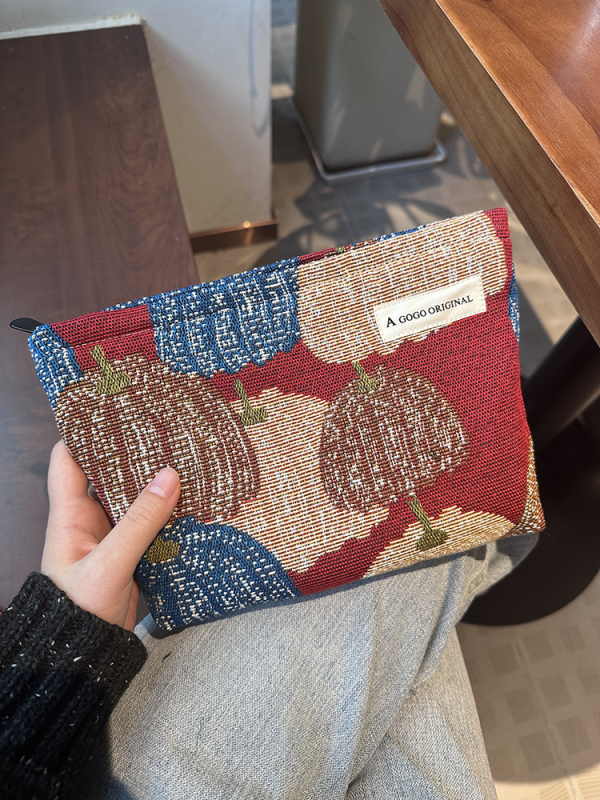 Geantă de cosmetică și igienă, stil asexual, poliester, căptușeală din pânză, formă pătrată orizontală, fermoar