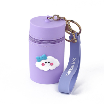 Silikonska torbica za novčiće s anime uzorkom, gradski minimalizam, unisex, vodootporna i ultra lagana