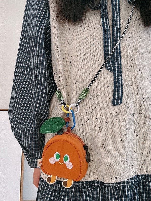 Novčanik za novčiće s motivom kloun ribe, platno, unisex, proljeće 2025