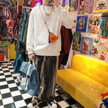 Portofel pentru monede, Nylon, model cu litere, stil urban, unisex