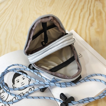 Portofel pentru monede, Nylon, model cu litere, stil urban, unisex