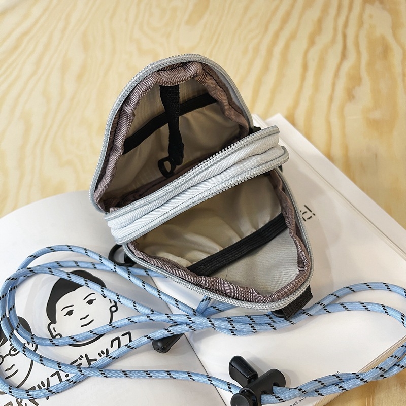 Portofel pentru monede, Nylon, model cu litere, stil urban, unisex