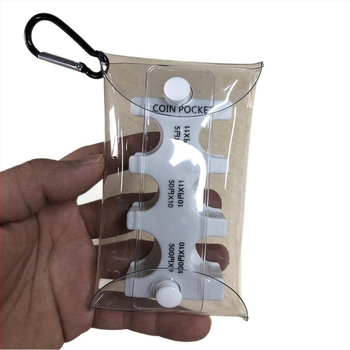 Novčanik za kovance s uklonjivim pregradicama, ABS materijal, jednofarbni dizajn, gradski minimalistički stil, unisex