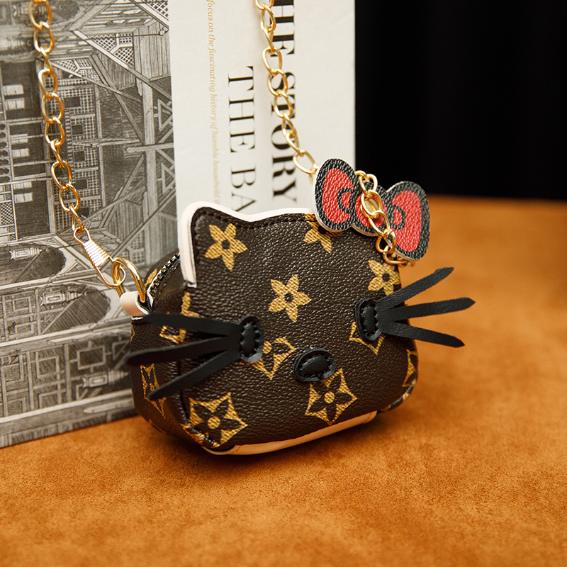 Novčanik za kovance od PU materijala s prugastim uzorkom, podstava PU, funkcija proširenja (Materijal: PU; Uzorak: pruge; Podstava: PU; Kategorija: novčanik za kovance; Funkcija: proširenje)