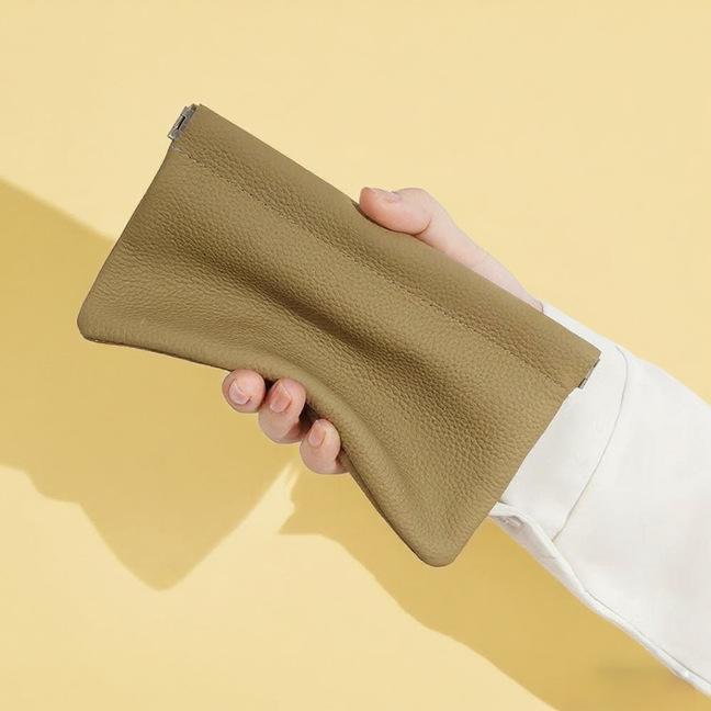 PU kožna clutch torba, ultra tanka, prijenosna, velikog kapaciteta, može držati telefon i novčiće, korejskog stila dnevni kozmetički organizator