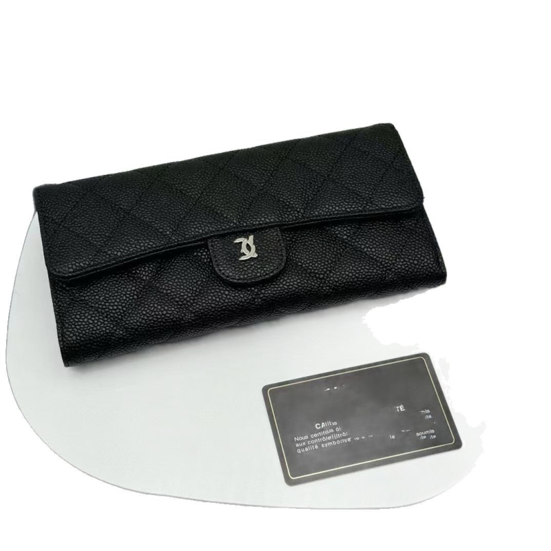 Πορτοφόλι από γνήσιο δέρμα, μακρύ με διπλό σχέδιο, δέρμα πρώτου στρώματος, πολυεστερική επένδυση