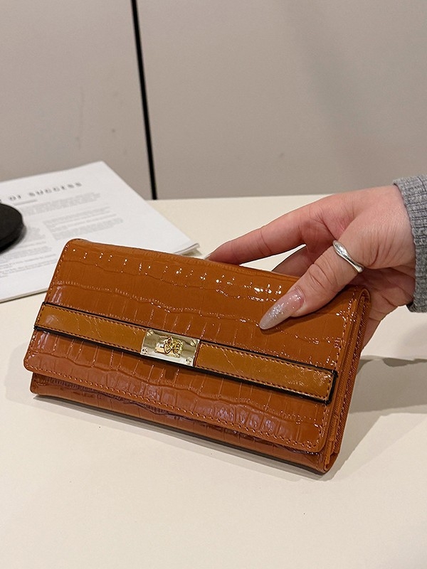 Geantă clutch pentru femei, ultraușoară, material PU, căptușeală poliester, vara 2025, stil matur elegant