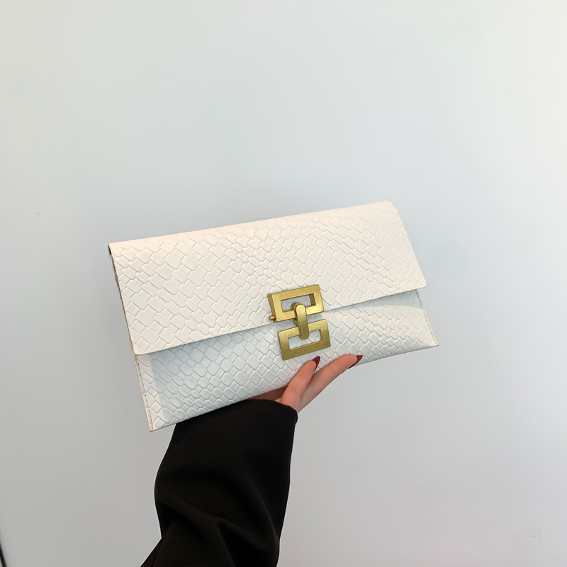 Clutch torba s uličnim stilom, PU materijal, mali kvadratni oblik, magnetsko zatvaranje, džep za telefon, poliester podstava