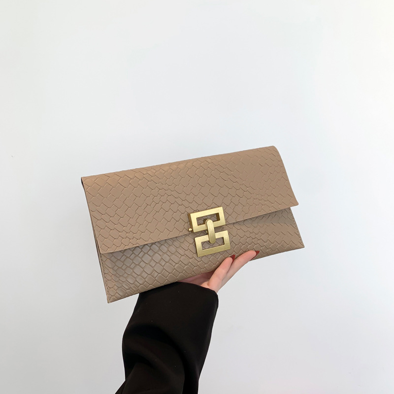 Clutch torba s uličnim stilom, PU materijal, mali kvadratni oblik, magnetsko zatvaranje, džep za telefon, poliester podstava