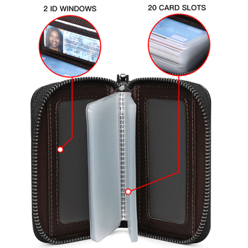 Unisex futrola za kartice i novčanik od prve sloje kože, RFID zaštita, model GLQ204